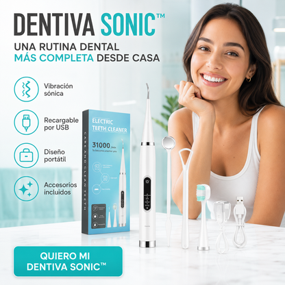 Limpiador Dental Ultrasónico🦷✨ ¡Una sonrisa más cuidada comienza con Dentiva Sonic™! ✨😁